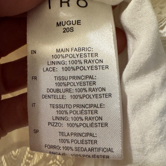 IRO Mugue Tiered White Lace Mini Skirt - Picture 7 of 8